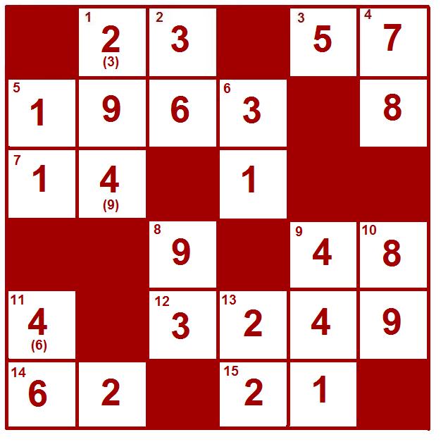 Cross Number Puzzle